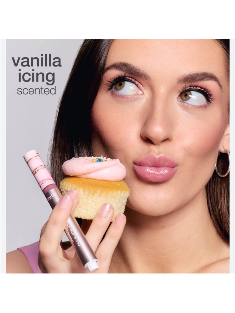 tarte x Dunkin Maracuja Juicy Lip Vinyl Lipgloss Lipstick in Vanilla Cupcake